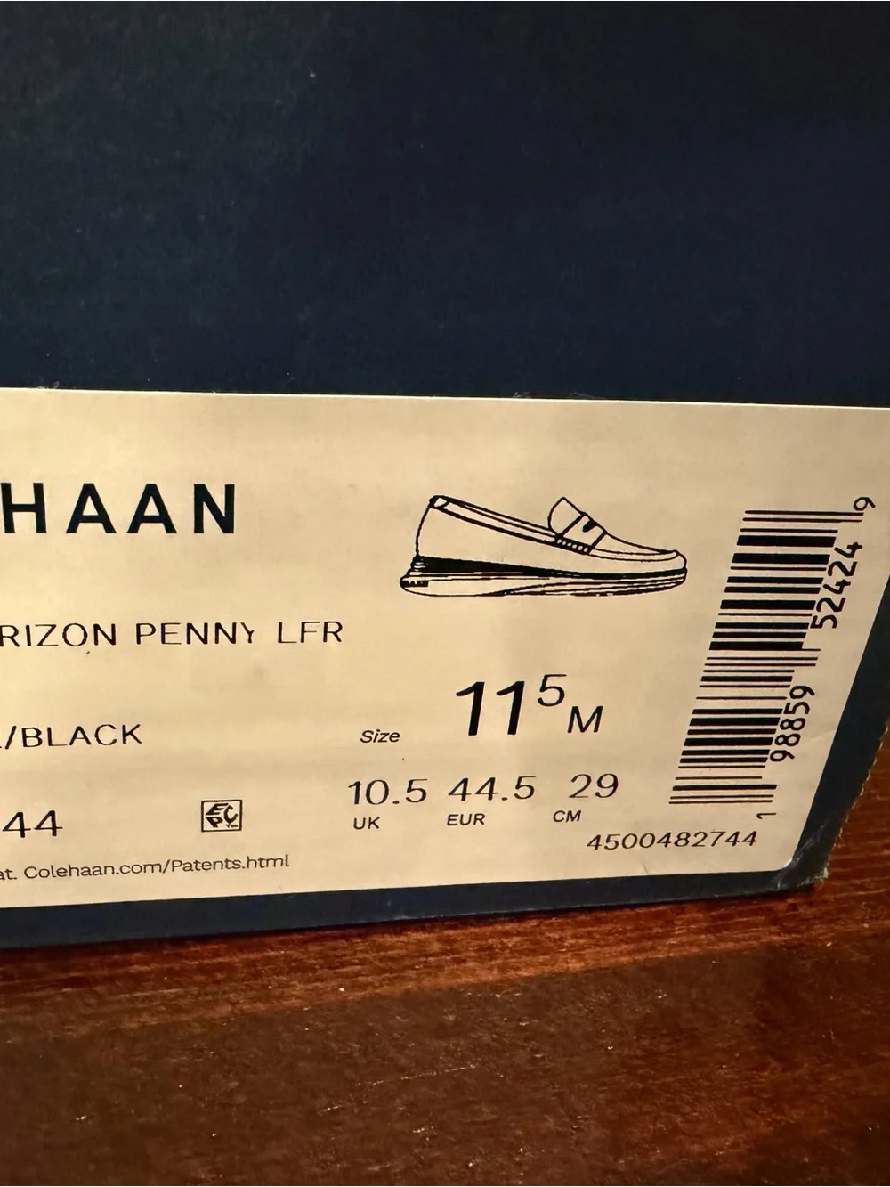 New in box Cole Haan OG Horizon Penny Loafer Leather Slip-On Loafers
